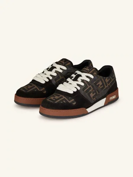 Fendi Sneakersy Match braun czarne