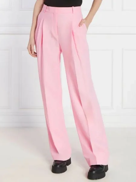 HUGO Pantaloni Havira | Relaxed fit | cu adaos de in roz