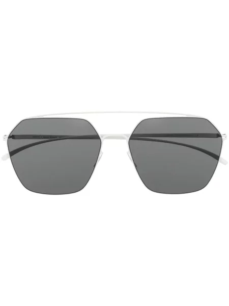 Ochelari de soare Mykita cu imprimeu geometric alb