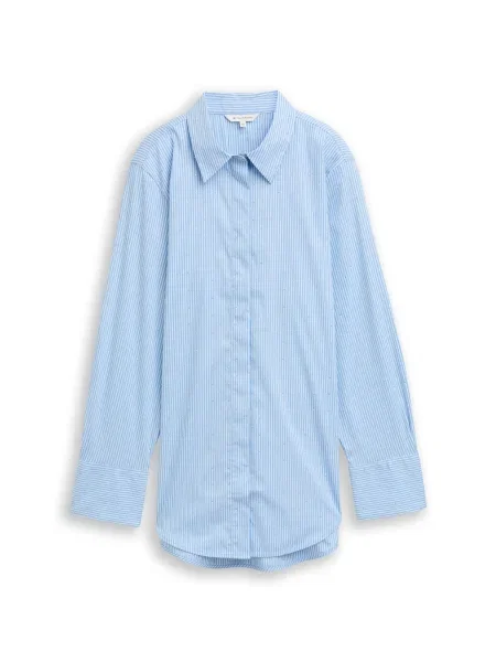 TOM TAILOR Bluză albastru deschis alb