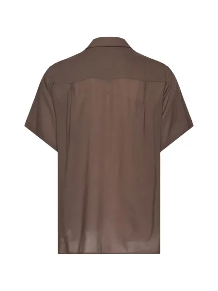 Gulerat cămașă Yohji Yamamoto maro