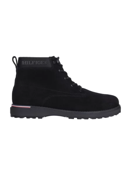 Buty do kostki Tommy Hilfiger skórzane biznesowe czarne