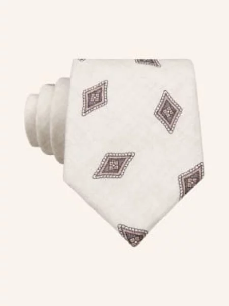 Prince Bowtie Kravata krémová černošedá hnědá
