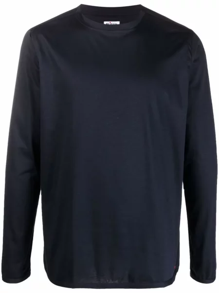 Tricou Kiton din jerseu albastru