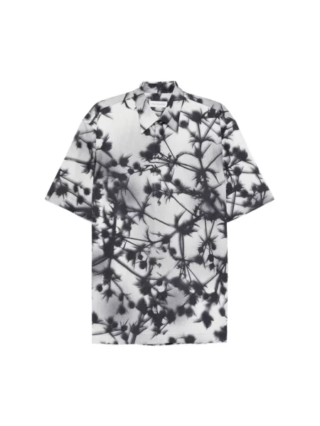 Koszula z krótkim rękawem Dries Van Noten czarna