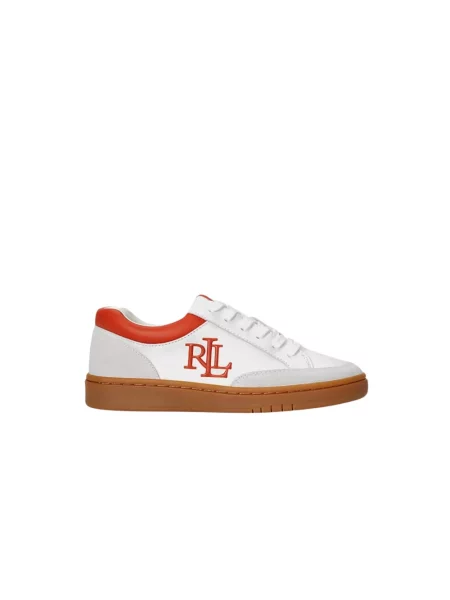 Sneakersy Ralph Lauren skórzane białe