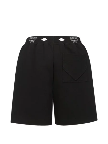 Pantaloni scurți Mcm cu autograf negru