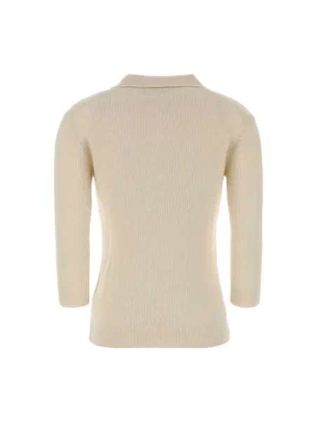 Sweter Marant Etoile z dekoltem w serek biały