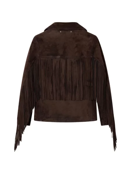 Ceruit geanta de piele Golden Goose maro