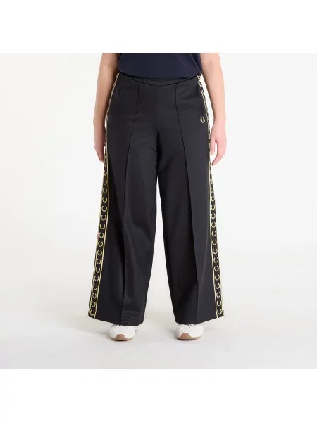 Pantaloni de trening FRED PERRY Taped Track Pants Black/ Champagne 38 negru