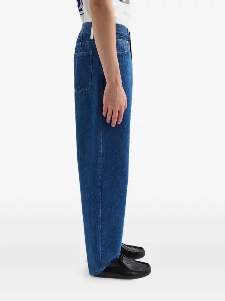 Blugi cu picior larg Jil Sander albastru