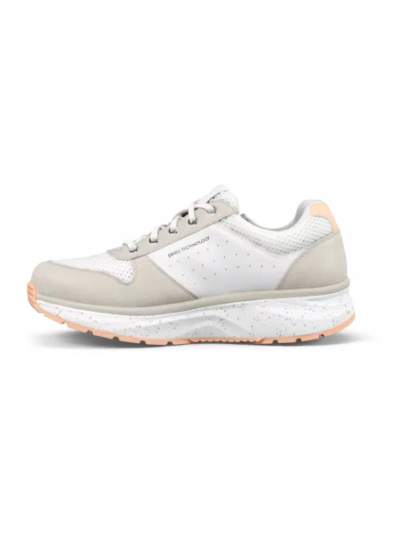 Sneakersy Joya sznurowane skórzane beżowe