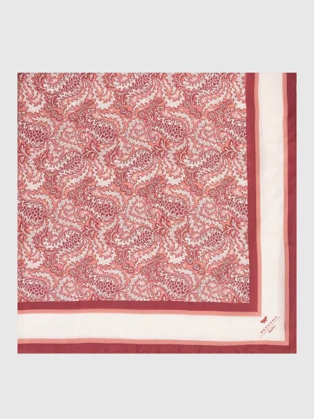 Хустка SARONG із шовком з принтом пейслі Max Mara Weekend бордова