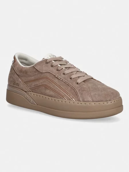 Liu Jo LENA 02 sneakers pentru femei din piele întoarsă bej
