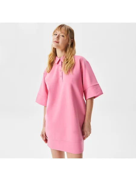 Lacoste Sukienki Lacoste różowa