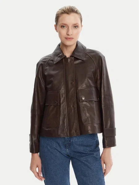 Weekend Max Mara Geacă de piele Berbice maro