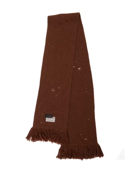 Fular Mm6 Maison Margiela tricotate maro