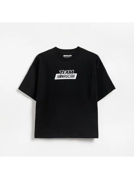 Reserved Nascar oversized póló fekete