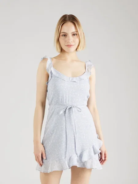 NLY by Nelly Rochie de vară albastru deschis alb