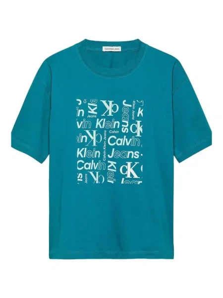 Tricou copii Calvin Klein Jeans albastru