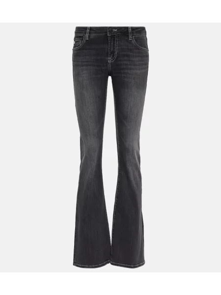 Blugi evazați Ag Jeans gri