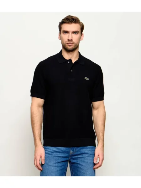 Tricou polo Lacoste clasic negru
