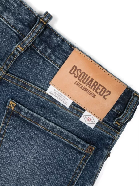 Jeansy dziecięce Dsquared2 niebieskie