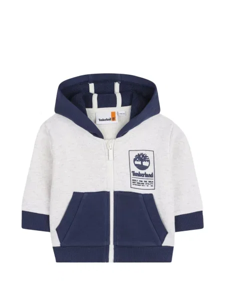Dětska mikina s kapucí Timberland šedá