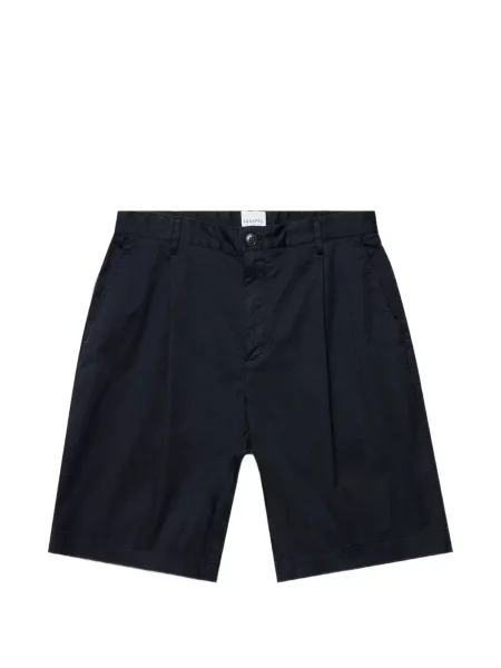 Pantaloni scurți Sunspel plisate albastru