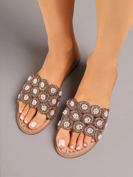 Papuci Talanessa închis bej