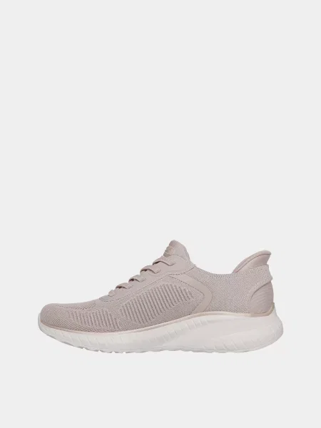 Кожаные повседневные кроссовки Skechers бежевые