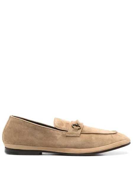 Pantofi loafer Henderson Baracco din piele de căprioară maro