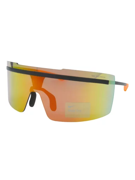 Ochelari de soare Nike cu cordon din jerseu cu imprimeu abstract gri