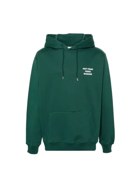 Bluza z kapturem Drole De Monsieur z kapturem zielona