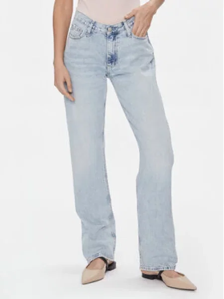 Calvin Klein Jeans Jeansy Straight Fit modrá