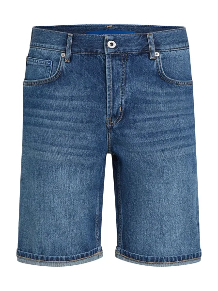 Karl Lagerfeld Jeans Pantaloni scurți de blugi Bleumarin albastru