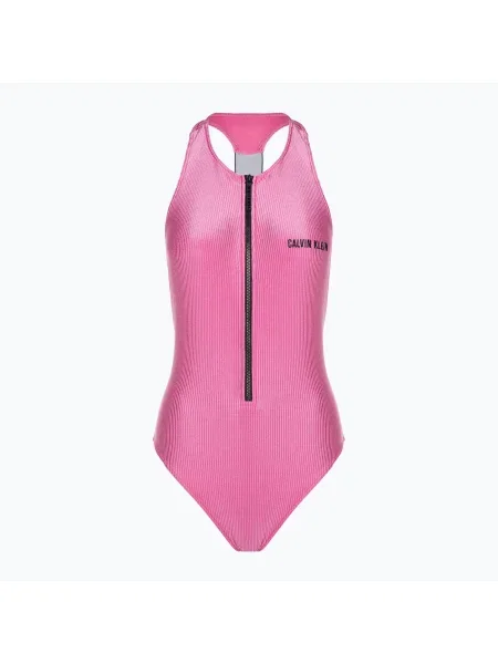 Дамски бански от една част Calvin Klein Racerback One Piece bold pink розово