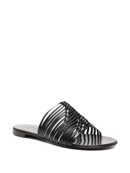 Sandale Giuseppe Zanotti fără toc negru