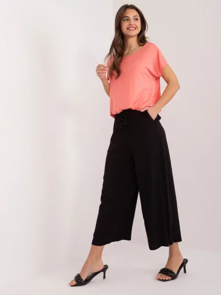 Pantaloni Fashionhunters negru