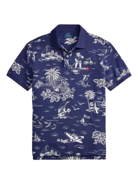 Ριγέ δερμάτινος κάλτσες Polo Ralph Lauren με κορδόνι μαύρο