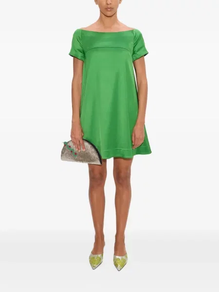 Rochie mini Simon Miller din satin verde
