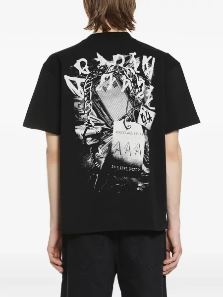 Tricou 44 Label Group cu imagine negru