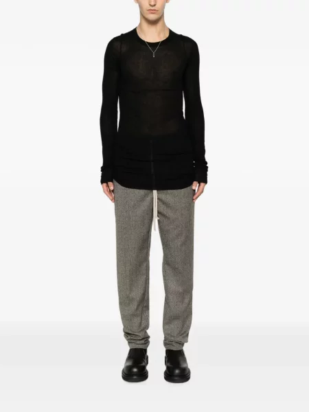 Pantaloni Rick Owens cu cordon gri