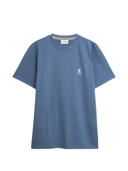 Tricou Pringle Of Scotland cu broderie albastru