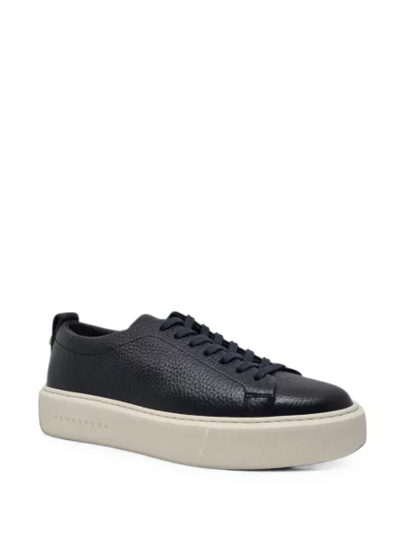 Sneakerși Henderson Baracco din piele cu platformă albastru