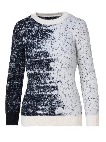 KOROSHI Pulover negru alb