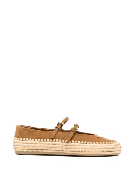Espadrile Prada cu autograf maro