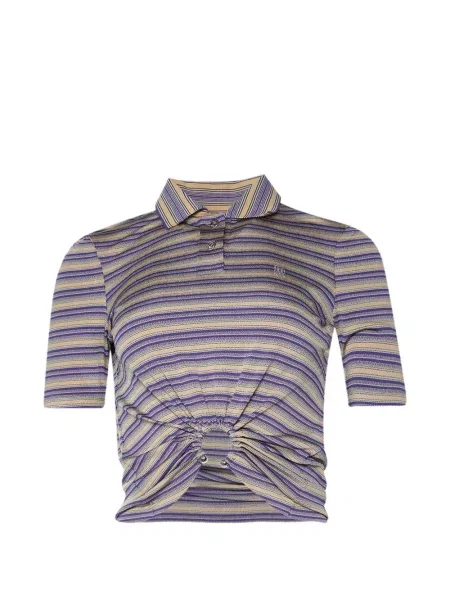 Ριγέ polo Rabanne μωβ