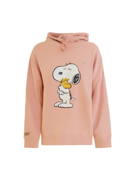 Bluza z kapturem Sun68 z kapturem różowa