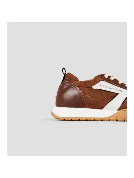 Sneakersy Alexander Smith skórzane brązowe